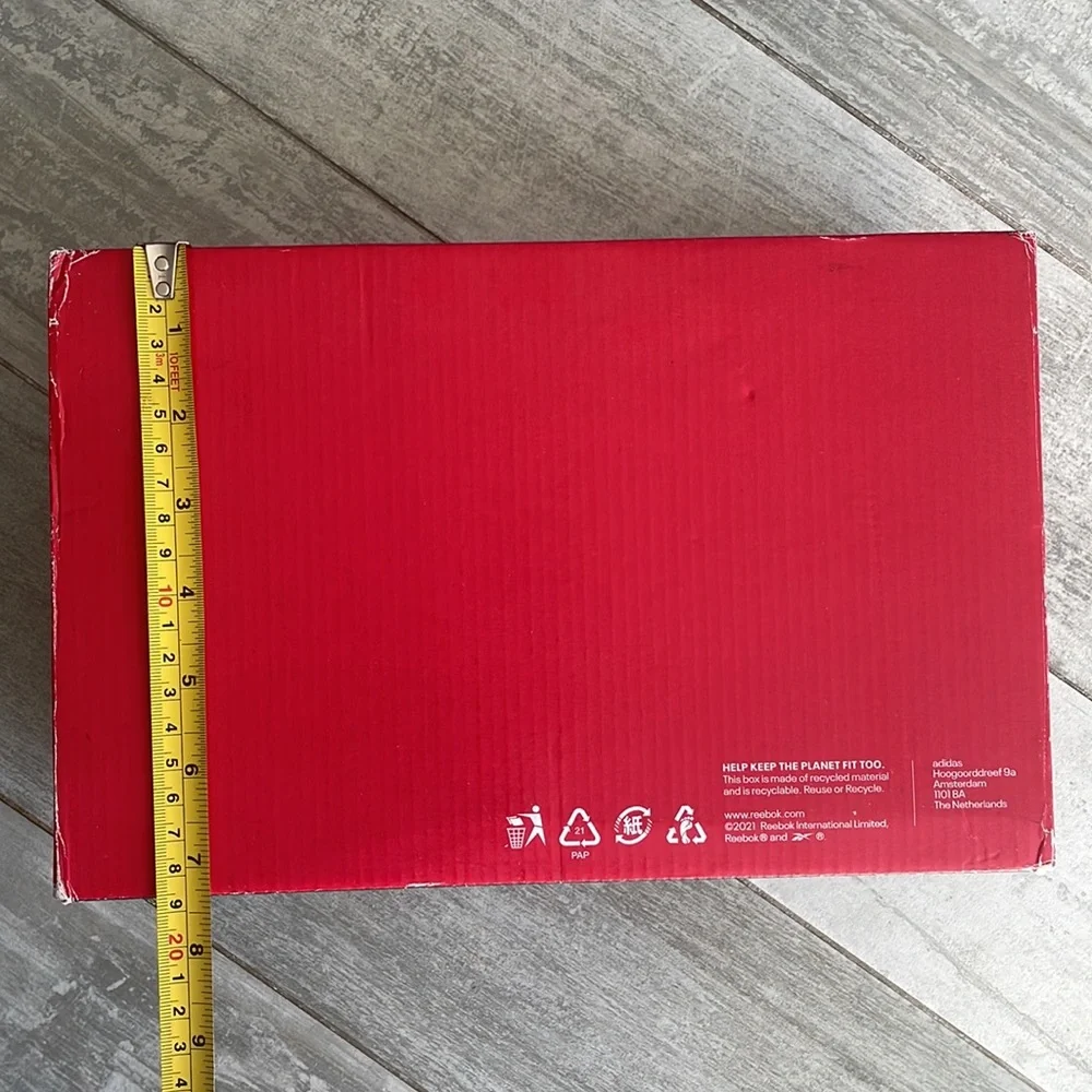 Reebok Cardboard Shoe Box Gift Packaging